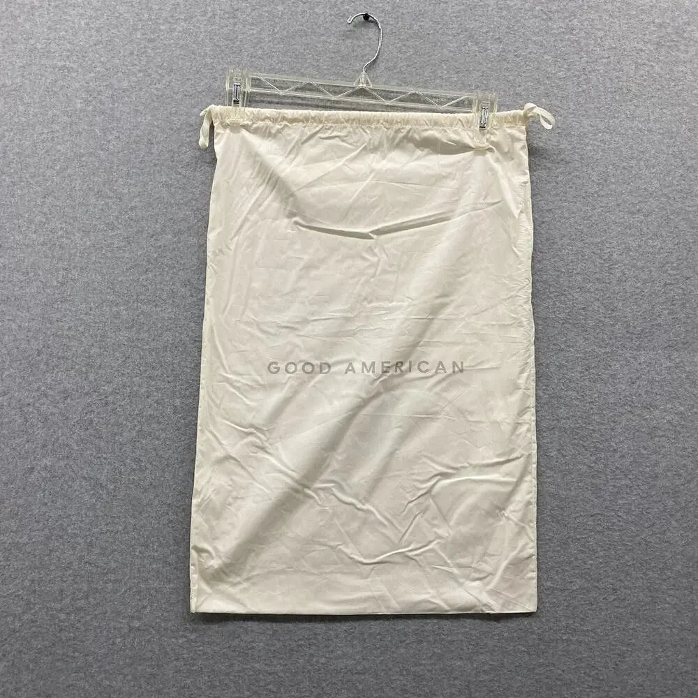 Good American Ivory Drawstring Dust Bag Shoe Bag Travel Storage 16.5” x 25”